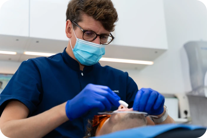 Contrôle réalisé pendant la phase active d’un traitement orthodontique